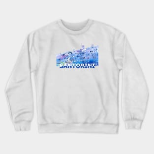 Santorini Skyline Crewneck Sweatshirt